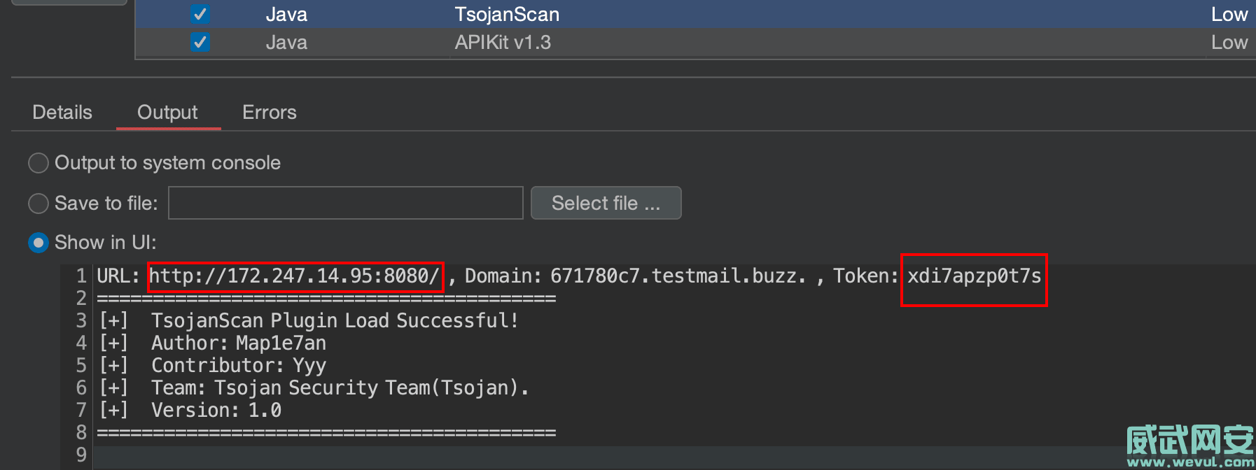 TsojanScan：BurpSuite集成式漏洞探测插件-威武网安